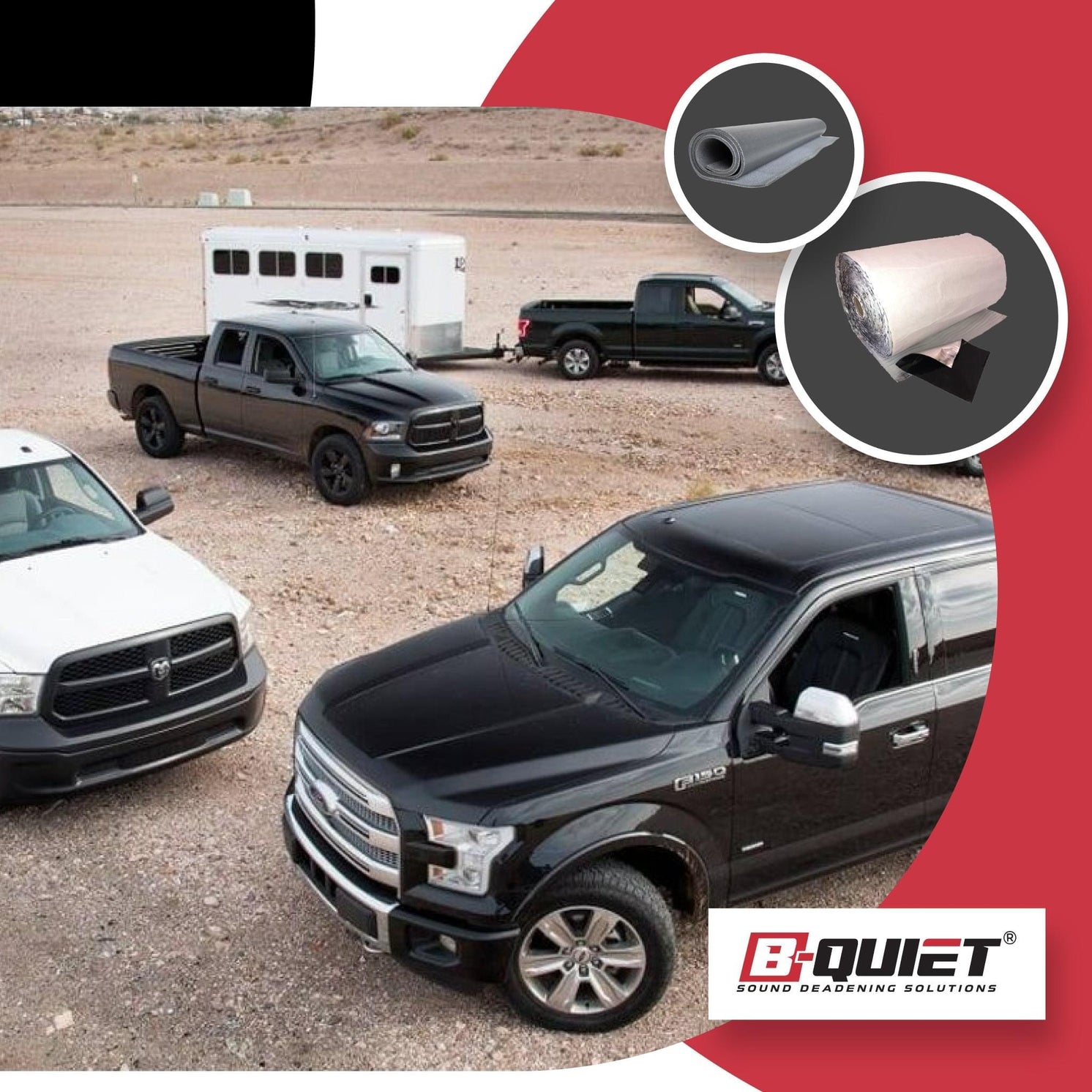 Full Size Pick up Truck Sound Deadening - B-Quiet