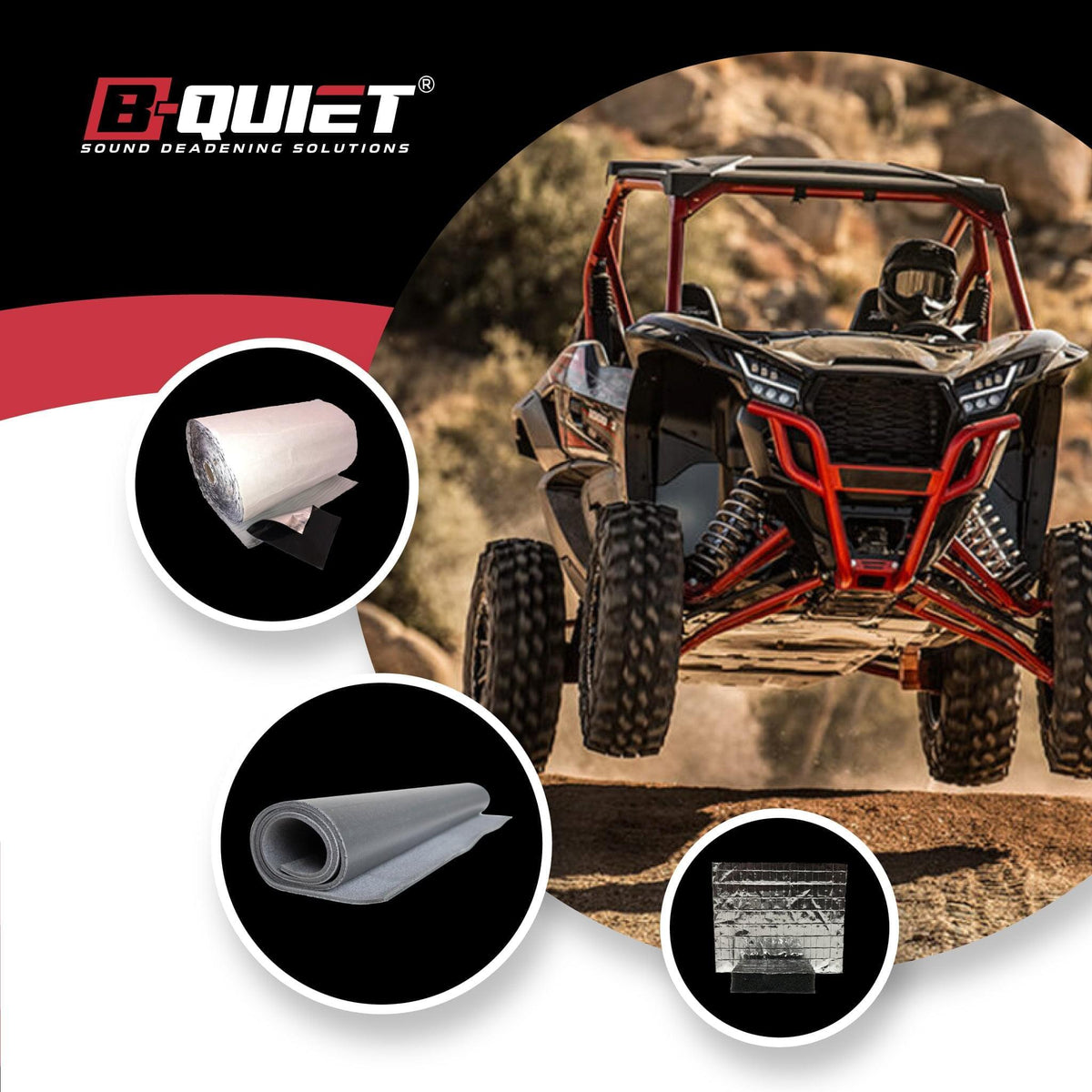 Side By Side Sound Deadening Package - B-Quiet